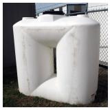 250 Gallon Polyethylene Vertical Liquid Storage Tank, Part #111303229, Approx Dimensions 66" x 70" x