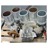 Vacuum Pump Parts Including Stainless Steel King Nipples, Hydraulic Motors And Actuating Valves