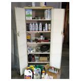 Metal 2-Door Storage Cabinet 68" x 26" X 12" Including Contents, Brite Zinc, Silicone Adhesive, Duct Metal 2-Door Storage Cabinet 68" x 26" X 12" Including Contents, Brite Zinc, Silicone Adhesive, Duct