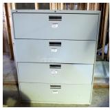 Hon 4-Drawer Lateral Filing Cabinet, 53" X 42" X 19"