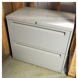 Steel Case 2-Drawer Lateral Filing Cabinet, 27.5" X 30" x 18"