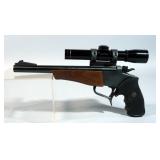 Thompson Center Arms .357 Mag Target Pistol SN# 449596, With Leupold M8-2X Extended E.R. Scope, In H Thompson Center Arms .357 Mag Target Pistol SN# 449596, With Leupold M8-2X Extended E.R. Scope, In H