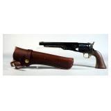 F.LLI PIETTA .44 Cal Black Powder Revolver, SN# P129301, Made in Italy, With Leather Holster