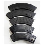 Assorted 7.62x39mm 40 Round Magazines, Steel Qty 2, Pro-Mag Plastic 30 Round Magazine, Qty 3, Total 