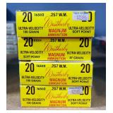 Weatherby .257 WM 87 Gr SP Ammo, Approx 80 Rounds Weatherby .257 WM 87 Gr SP Ammo, Approx 80 Rounds