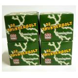 Remington 22 Thunderbolt .22LR 40 Gr Round Nose Ammo, Approx 2000 Rounds Remington 22 Thunderbolt .22LR 40 Gr Round Nose Ammo, Approx 2000 Rounds