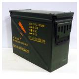 Large Metal Ammo Can, 14"H x 8.25"W x 18.5"L