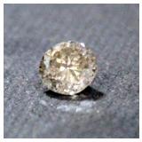 100% Natural Diamond, Round Brilliant Shape, 0.80 Carat, Color Natural Fancy Brown, Clarity SI2, 5.8