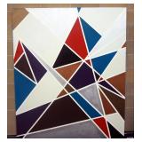 Sam Finley (American, 1956 - ), Abstract Wall Art On Canvas Of Geometric Shapes, 5