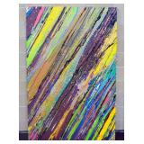 Sam Finley (American, 1956 - ), Abstract Wall Art Of Diagonal Images, 4