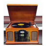 Crosley CD/Radio/ Record Player Model CR2405C-PA 10" H x 18" W x 15" D, Powers On