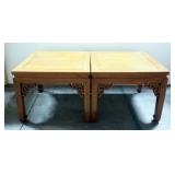 Ricardo Lynn Solid Wood End Tables, Qty 2, 16" H x 20" W x 20" D