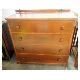 Solid Wood 4 Drawer Chest Of Drawers 37" H x 41.5" W x 19.5" D