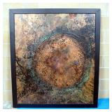 Sam Finley (American, 1956 - ), Abstract Wall Art Of Circular Image, 53.25" x 60", Framed