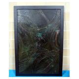 Sam Finley (American, 1956 - ), Abstract Wall Art Of Swirled Image, 41.25" x 60.5", Framed