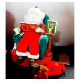 Christian Ulbricht Signed And Numbered Nutcracker, Santa Read Me A Story, And Feather Tree