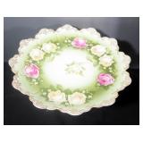 Baldwin Floral Stemmed Stand, Green And Amber Jars, Parsley Casserole Dish, Relish Dishes And More, 