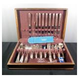 Prestige Silver Plated Utensil Set In Box, Approx 70 Pieces