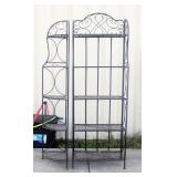 Pair Of Collapsible Steel 5 Shelf Racks, 80" H x 27.25" W x 14" D And Other 76" H x 14" x 14"