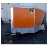 2009 Classic CVT2483TE Enclosed Trailer With Drop Down Door / Ramp, Side Door, Approx 16
