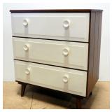 Wood 3-Drawer Chest Of Drawers, 30" H x 26.5" W x 15" D