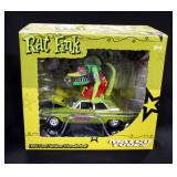 Rat Fink 1:24 Scale Diecast Models, Includes 1964 Ford Fairlane Thunderbolt, 1950 Divco Delivery Tru