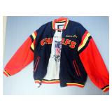 Mirage Kansas City Chiefs Throwback Jacket With Original Logo On Back, Size XL