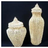 Parmida Ginger Spiked Large Urns 26" And 19" High