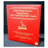 Danbury Mint 2006 World Series Champions 22k Gold St. Louis Cardinals Baseball Cards In Binder, Tota