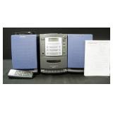 Sony Personal Component System Model PMC-107 Plays Radio, CD And Cassette With Alarm, Speakers And M