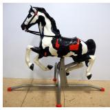 1961 Mattel Blaze Riding Horse On Spring Loaded Base, Legs "Gallop" When Horse Moves Up And Down