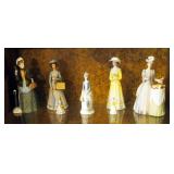 Avon Porcelain Albee Award Figures Qty 5