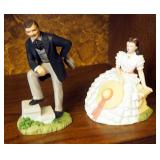 Avon Images Of Hollywood, Clark Gable And Vivian Leigh Gone With The Wind Figures