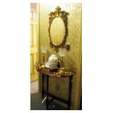 32" Hall Mirror With Matching Candle Sconces, Gallery Originals Urn, Candlestick Lamps And More