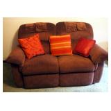 Lay Z Boy Wall Hugging Double Reclining Love Seat, 38" x 64" x 36"