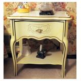 Painted Solid Wood Night Stands With Bow Front Qty 2, 24" x 22" x 16"