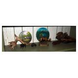 Drift Wood Pieces, Painted Saw Blades, Figurines And More