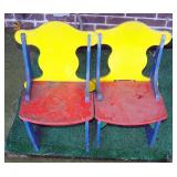 Matching Painted Toddler Chairs