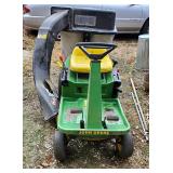 John Deere RX75 Gas Powered Riding Lawn Tractor With 42" Deck And Bagger, Starts