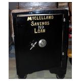 1863 Sargent And Greenleaf Antique Rolling Combination Safe, 36" x 25" x 25",Working, Combination Is