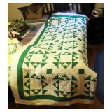 Hand Stitched Patch Quilts, In Excellent Condition, Qty 2, Approximately 76" x 80" And 76" x 88"