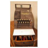 Antique Remington Cash Register, Model # C-501, Includes Federal Reserve Bank Bag