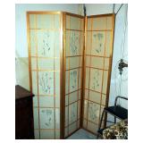 3 Panel Room Divider With Paper Screen