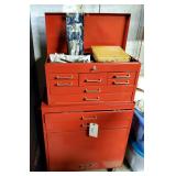 9 Drawer Rolling Tool Chest With Top Box, 43" x 26" x 13" With Keys