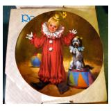 Knowles/Reco 9.5" Collector Plates Including "Johnny The Strong Man" #A19242, "Tommy The Clown" #314