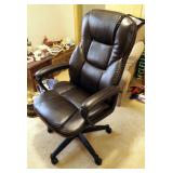 Global Furniture Rolling Upholstered Office Chair, Adjustable, 46" x 27"