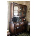 Solid Wood 3 Drawer Hutch, 2 Pieces, 77" x 54" x 19"