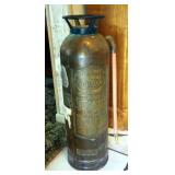 Antique Brass Fire Extinguisher, General Quick Air Fire Guard Soda-Acid Fire Extinguisher