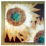 Comtemporary Sunflower Print, 24" x 24"