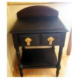 Antique Solid Wood Single Drawer Side Table, 31" x 20" x 16.5"